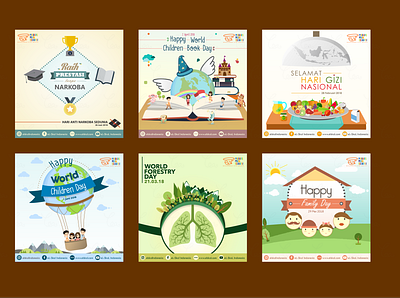 Instagram Feeds of El-Skal Indonesia design digital marketing graphicdesign illustration infographic poster socialmedia vector