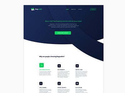 Dagwallet landing page
