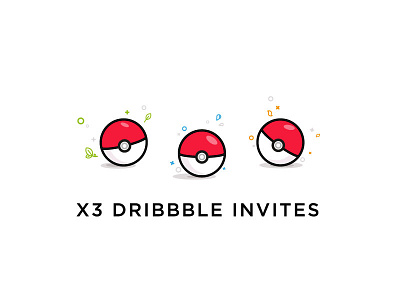 Gotta catch'em all! dribbble illustration invitation invite pokeball pokemon