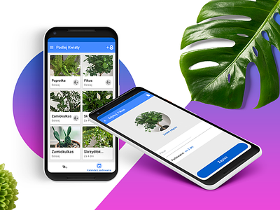 Watering plant mobile app app application mobile ui ux