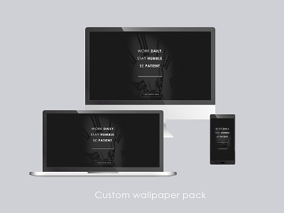 Wallpaper Combo pack - Coming Soon adobexd illustration typography wallpaper
