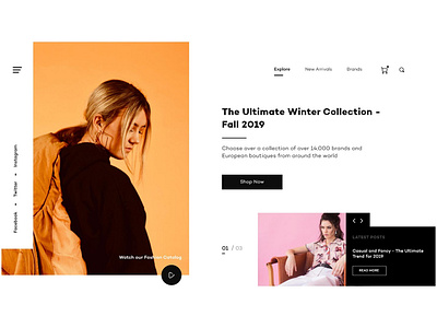 Fashion Store - Concept 2 adobexd fashion store ui web web design