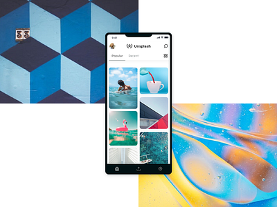 Unsplash Mobile App - Concept Design