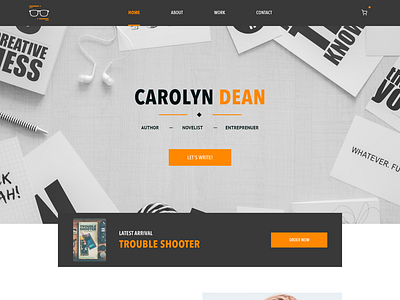 Carolyn Dean - Author Website Branding Concept