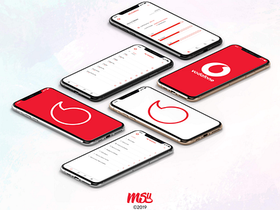 Vodafone App UI Concept app design prototyping uiux