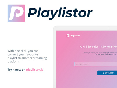 Playistor Logo and UI design app design branding logo ui uiux