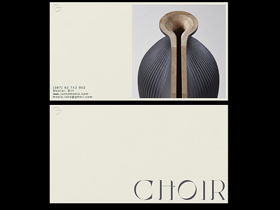 CHOIR branding branding design business card business card design businesscard cover design design graphic design minimal minimalism minimalist minimalistic poster a day poster design simple design stationery typeface typography