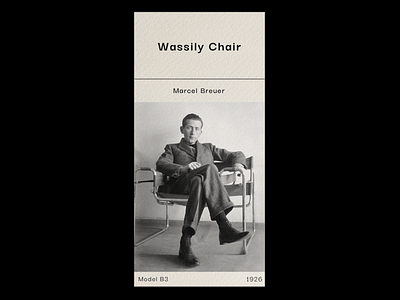 WASSILY CHAIR 365 daily challenge card design chair design design digital art digitalart editorial design graphic design minimal minimalism minimalist minimalistic product design simple design typeface typography visual art visual design