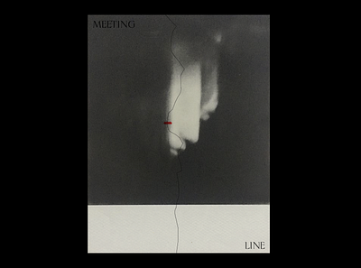 MEETING LINE minimalist minimalistic poster a day poster design simple design