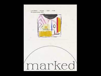 MARKED minimalism poster a day simple design