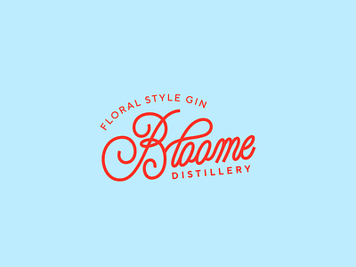 Logo design for Gin company Bloome alcohol branding brand designer branding branding design design elegant logo female designer gin gin branding gin company graphic design logo minimal minimalism minimalist minimalistic simple design