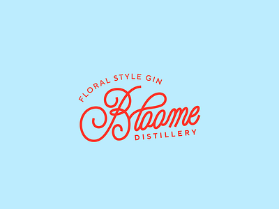 Logo design for Gin company Bloome