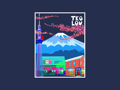 TKYxLOU design digital illustraion illustration tokyo vectorart