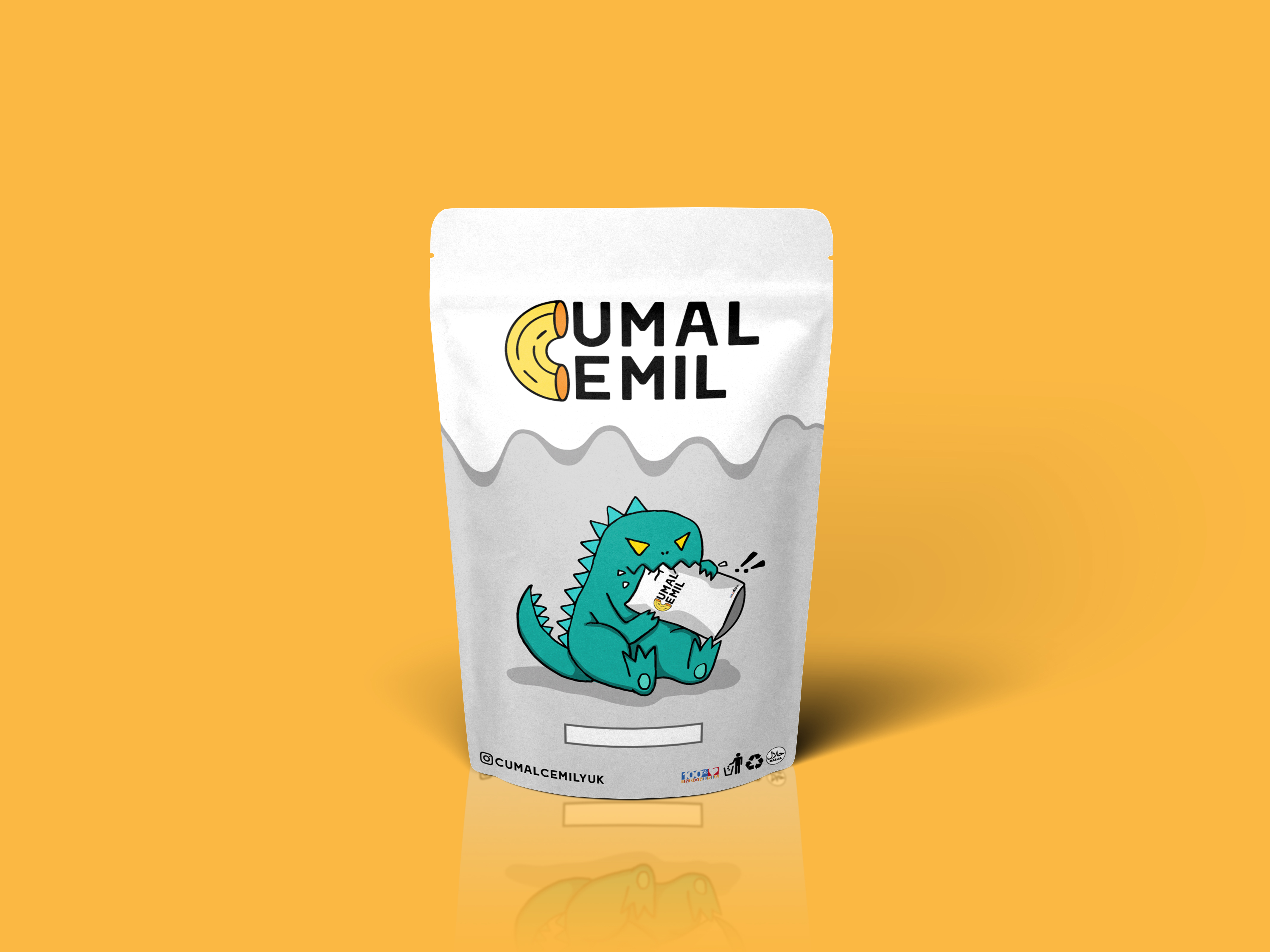 Download Cumal Cemil Paper Pouch Packaging Mockup By Raja Ilham Fatahillah On Dribbble PSD Mockup Templates