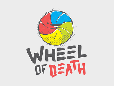 Wheel Of Death beachballofdeath designerlife halftone illustration lettering mac marbleofdoom texture type typography vector wheelofdeath