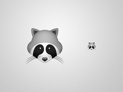 Raccoon Emoji animal emoji icon illustration raccoon