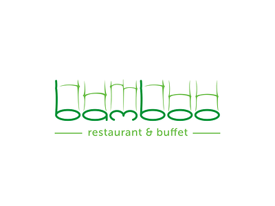 Bamboo Restaurant bamboo logo logotype restaurant type typography