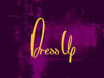 Dress Up dress halftone lettering logotype texture type typography