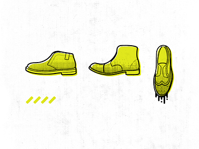 Daily shoes boots halftone icon illustration lines shoes texture