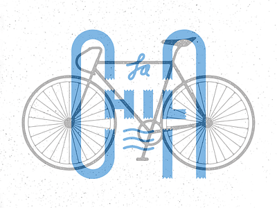 La Chila bike chilo fixed fixed gear fixie illustration lettering texture type typography