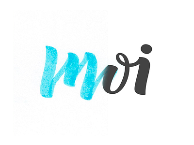 Moi - Mua font handtype lettering logotype sketch type typography vector wip