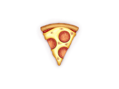 Pizzambelli (Realistic Recipe) cheese food hyperrealistic illustration pepperoni pizza realistic slice wacom