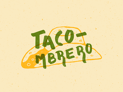 Tacombrero food guacamole icon illustration lettering mexico salsa sombrero taco tortilla type typography