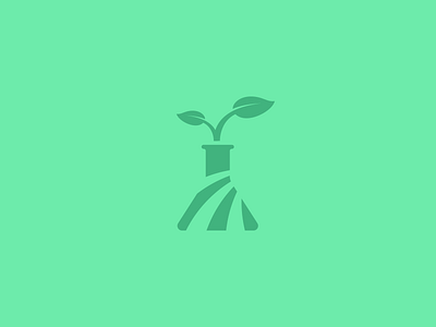 Agricultural Sciences agriculture flask green icon illustration lab leaf logo logotype plant research science