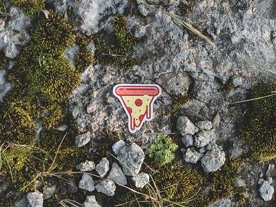 Pizza Sticker food icon illustration nature pizza sticker wild