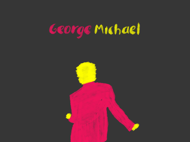 George Michael 80s animation brush cel animation george michael gif illustration motion texture