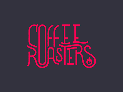 Coffee Roasters coffee coffee roasters fire lettering type typography