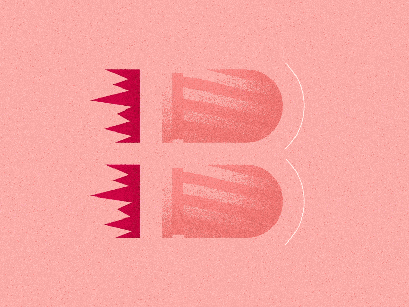 B is for Bullets after effects animation b bullet gif grain illustration motion noise texture type typography