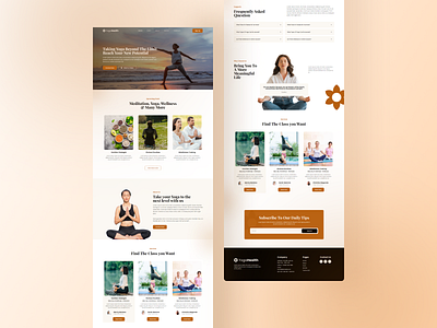 YogaHealth - Yoga & Meditation branding design elementor graphic design health sport template ui ui kit vector website wellness yoga