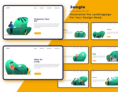 Jungle design flat icon illustraiton illustraor illustrate illustration ui vector vector artwork