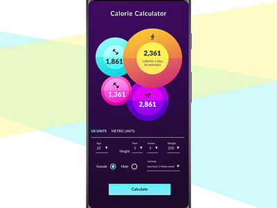 Calorie Calculator Concept