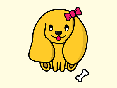 Cocker spaniel animal bone cute dog friend japan kawaii spaniel