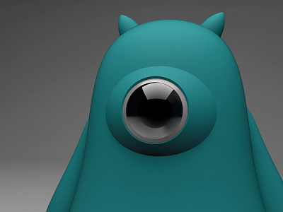 Creature # 2 3d bear c4d cinema4d cute cyclope ears eye