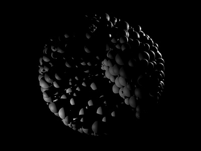 Dark materia 3d bubble cinema4d cloner dark mograph sphere