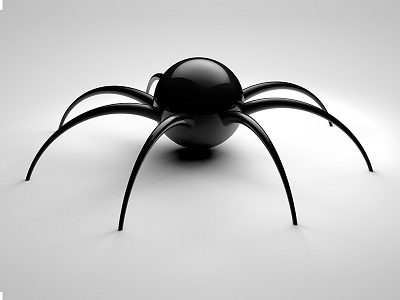 Spider 3d black cinema4d gloss mograph