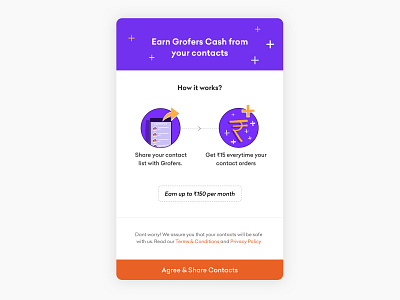 Grofers contacts sync