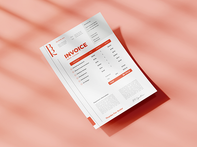 Invoice Bird Reflection a4 beautiful brand branding business clean company design elegant good graphic design invoice professional stationary