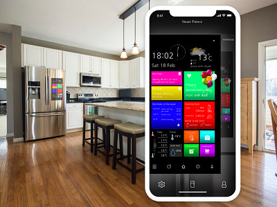 Day 30 - Smart Fridge 100 days of ui app app design daily 100 daily 100 challenge daily ui design design app device mockup internet of things presentation sketch smart app smart fridge smart home ui ux challenge