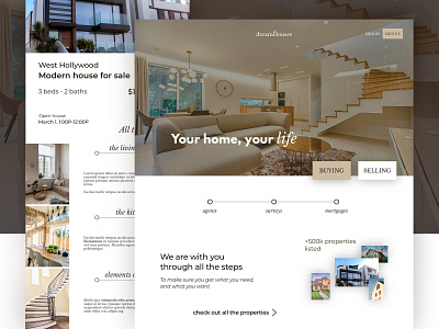 Day 60 - Real Estate website 100 days of ui app daily 100 daily 100 challenge daily ui design design web presentation real estate real estate website sketch ui ux challenge website