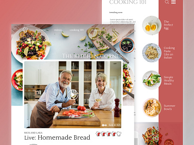Day 93 - Interactive Cooking 100 days of ui cooking cooking website daily 100 daily 100 challenge daily ui design design app designapp interactive presentation sketch ui ux ux challenge website