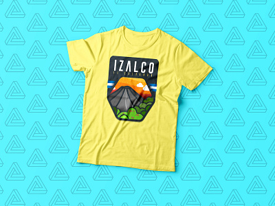 IZALCO BADGE • T-Shirt design aplicación badge design badge logo design elsalvador tshirt art tshirt design tshirt mockup