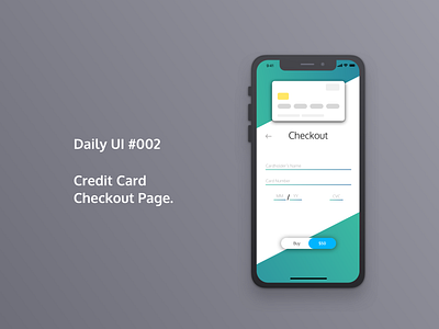 Checkout app checkout dailyui design gradient illustration iphonex ui