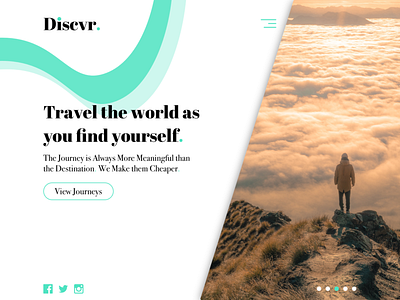 Daily UI 003 ~ Discvr 003 dailyui design modern topographic ui web