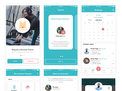 Mobile UI - Fitness App app design fitness mobile ui ux