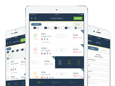 Mobile and Tablet UI - Waitlist App