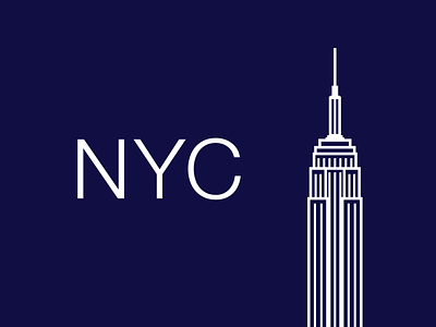 NY State Of Mind design flat typography vector